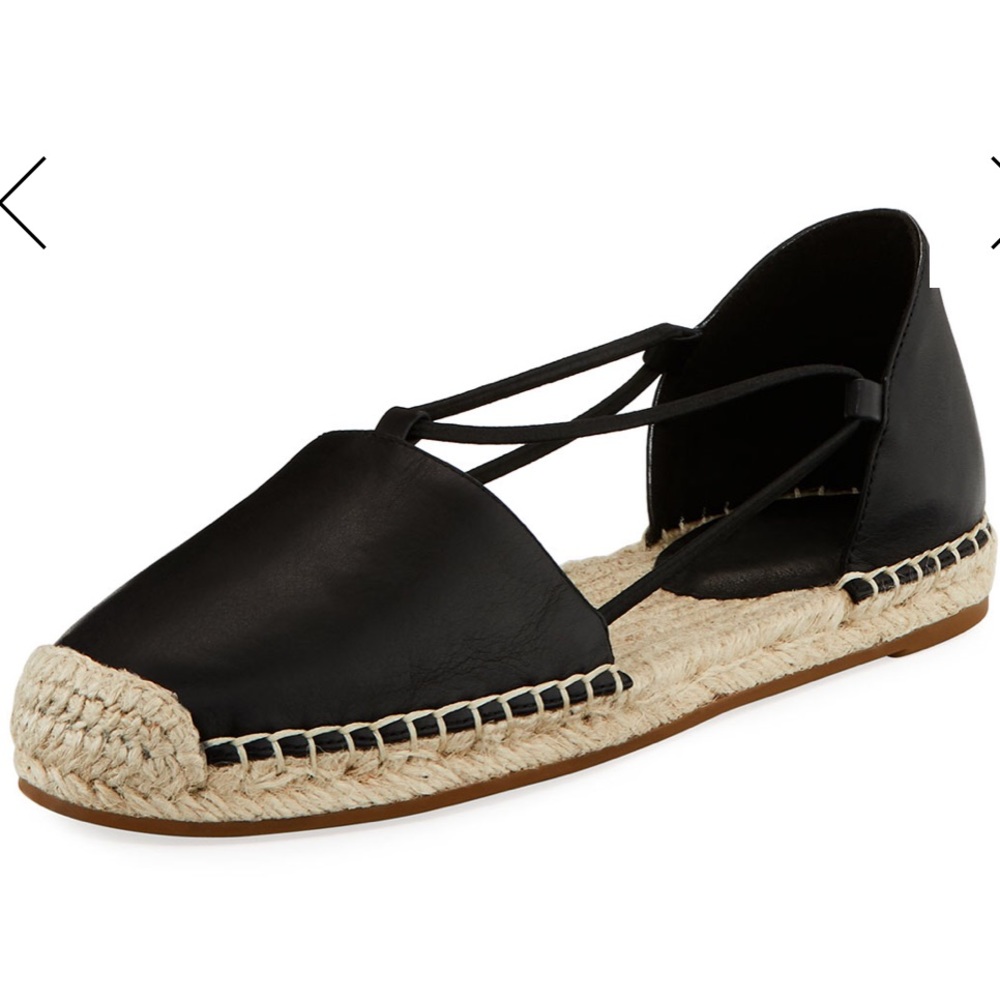 Eileen Fisher Lee d’Orsay flat Leather Espadrille